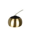 Lámpara de pie LED Arco Argentina base mármol y bronce 60W detalle pantalla apagado