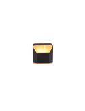 Aplique de pared LED Arino metal y madera natural encendido