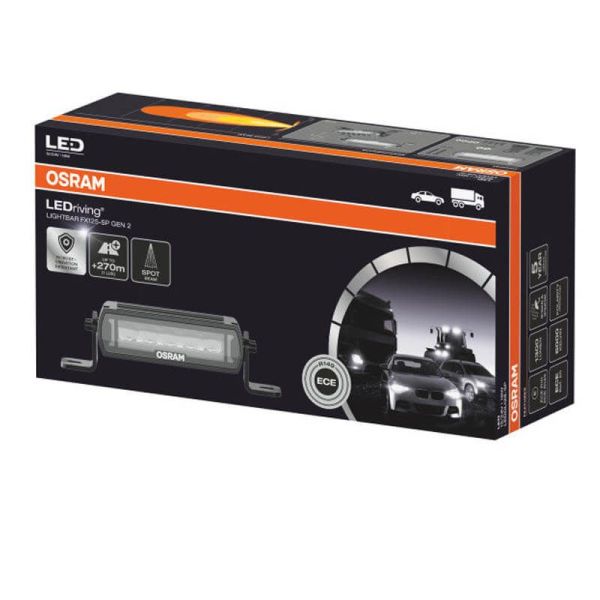 Mini Barre LED Homologuée FX125-SP GEN 2 17W 18,1Cm LEDDL128-SP + 270 Mètres ECE R149 Osram | LéonLeds