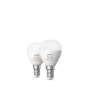 Pack 2 Bombilla esférica inteligente Philips Hue WCA Luster apagadas