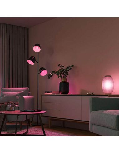 Pack 2 Bombilla esférica inteligente Philips Hue WCA Luster combinación de lámparas