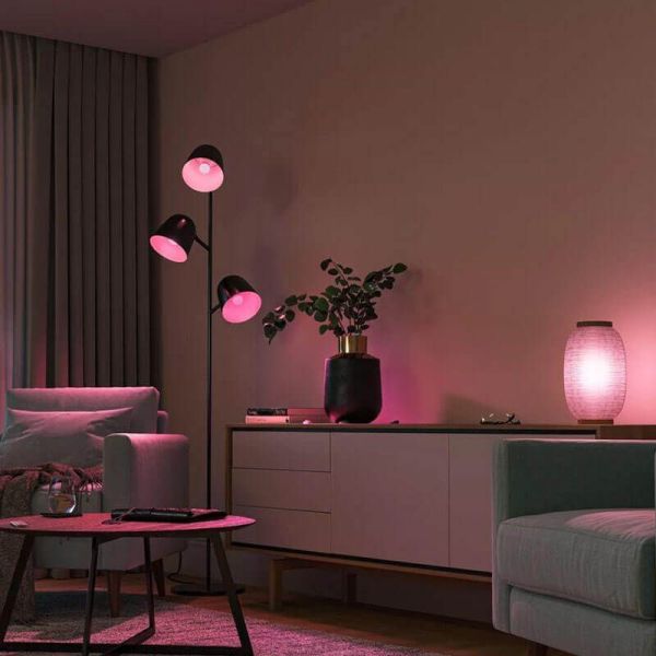 Pack 2 Bombilla esférica inteligente Philips Hue WCA Luster combinación de lámparas