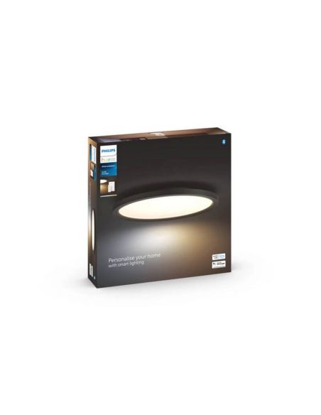 Panel LED inteligente Aurelle Philips Hue WA Redondo negro caja producto