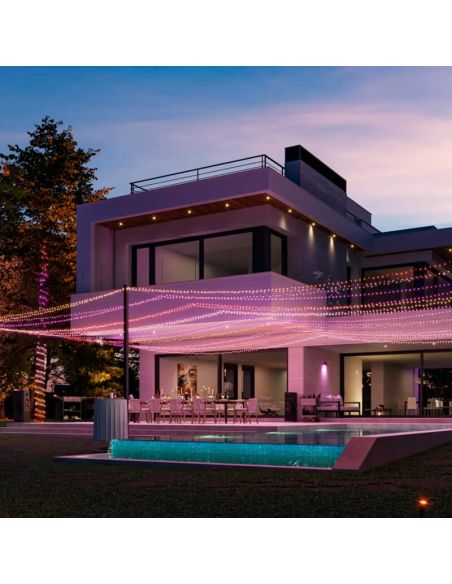 Guirlande lumineuse 20 mètres Philips Hue Festavia guirlande lumineuse 250 lumières LED IP44/IP54 14W 8720169246621 Philips | Lé