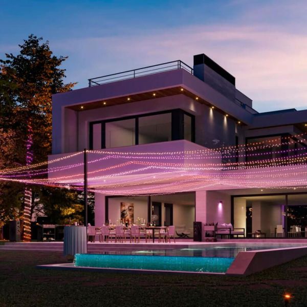 Guirlanda de luzes 20 metros Philips Hue Festavia cordão de luzes 250 luzes LED IP44/IP54 14W 8720169246621 Philips | LeonLeds