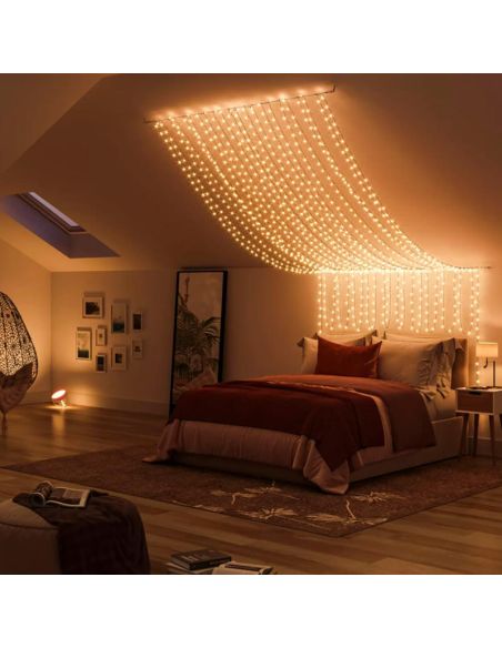 Guirlande lumineuse 20 mètres Philips Hue Festavia guirlande lumineuse 250 lumières LED IP44/IP54 14W 8720169246621 Philips | Lé