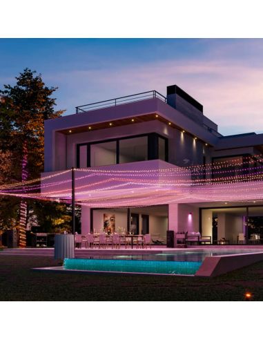 Guirnalda de luces 20 metros Philips Hue Festavia string lights 500 luces LED IP44/IP54 14W 8720169246867