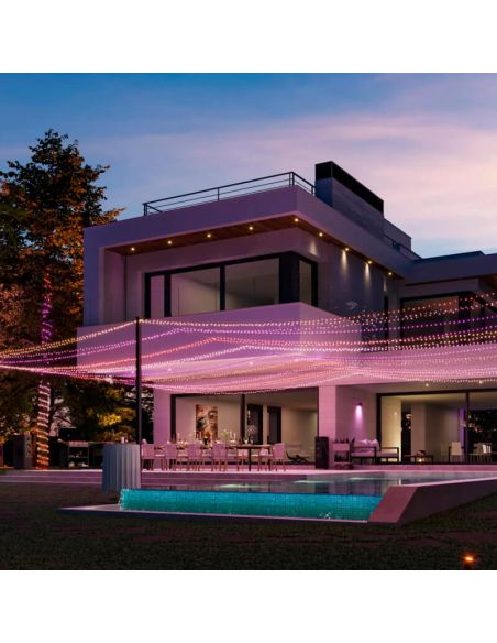 Guirnalda de luces 20 metros Philips Hue Festavia string lights 500 luces LED IP44/IP54 14W 8720169246867