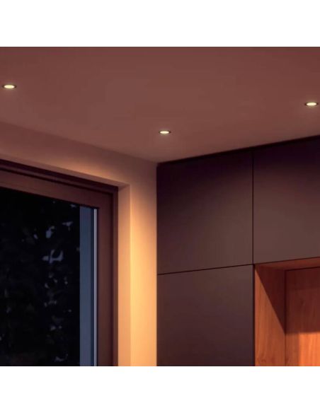 Pacote de 2 refletores LED Philips Hue White Ambiance 12V MR16 GU5.3 5W | LeonLeds