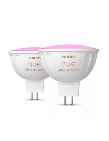 Pack 2 Focos LED Philips Hue White and Color Ambiance 12V MR16 GU5.3 5W |LeonLeds