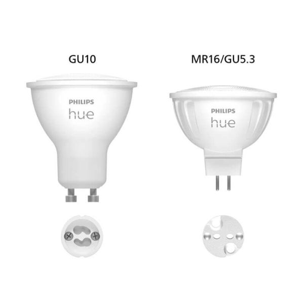 Pack 2 Focos LED Philips Hue White and Color Ambiance 12V MR16 GU5.3 5W |LeonLeds