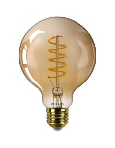 Bombilla LED globo dorada Vintage G93 Gold E27 4W - 25W 1.800K 250Lm Philips | LeonLeds 2