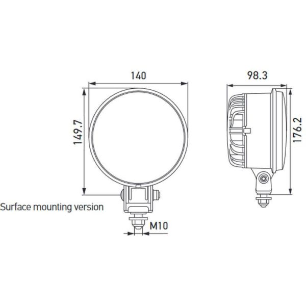 Zulässiger runder LED-Scheinwerfer...