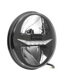 Dimensiones Faro delantero LED 7 Pulgadas Homologado con Luz de Posición, Carretera, Cruce y DRL Diurna EGC1.55400 | LeonLeds