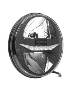 Dimensiones Faro delantero LED 7 Pulgadas Homologado con Luz de Posición, Carretera, Cruce y DRL Diurna EGC1.55400 | LeonLeds