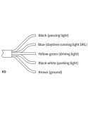 Faro delantero LED 7 Pulgadas Homologado con Luz de Posición, Carretera, Cruce y DRL Diurna E20 17,5 Ref. Ø178 | LeonLeds