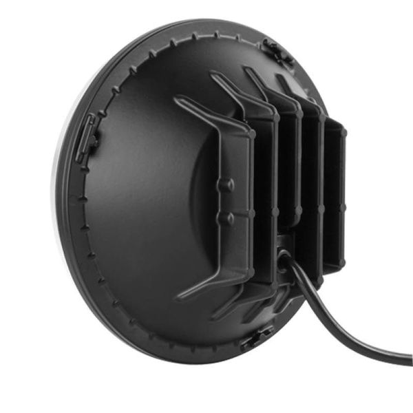 Faro delantero LED 7 Pulgadas Homologado con Luz de Posición, Carretera, Cruce y DRL Diurna E20 17,5 Ref. Ø178 | LeonLeds