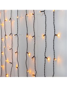 Rideau lumineux LED pour intérieur ou extérieur GOLDEN WARM WHITE 1300x5mm