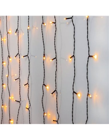 Cortina de luces LED para interior o exterior GOLDEN WARM WHITE 1300x5mm