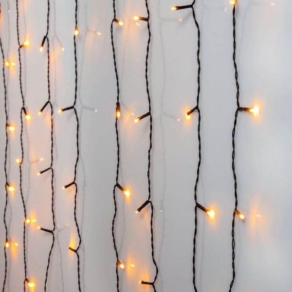 Cortina de luces LED para interior o exterior GOLDEN WARM WHITE 1300x5mm