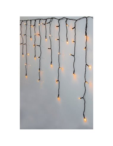 Cortina de Guirnaldas LED con distinta altura GOLDEN WARM WHITE tira de luces interior y exterior 5900x550mm