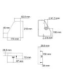 Hochwertige LED-Rückleuchte mit Dreieck- und 5-Pin-Stecker, 12 V/24 V, rechteckige Form, Lucidity | LeonLeds