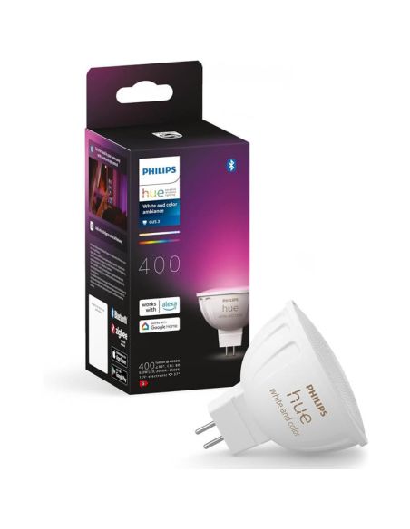 Philips Hue Smart Spot LED branco e colorido Ambiance 12V MR16 GU5.3 5W Philips Hue | LeonLeds