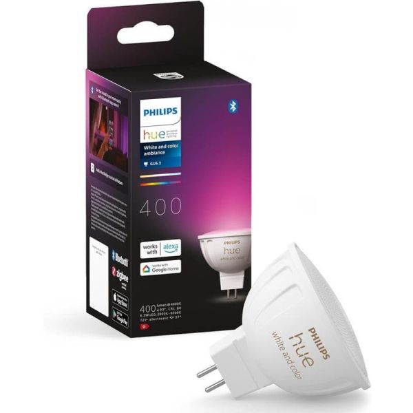 Foco LED inteligente Philips Hue White and color Ambiance 12V MR16 GU5.3 5W Philips Hue | LeonLeds