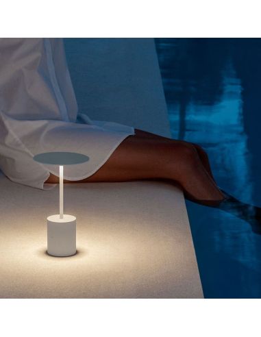 Lampe de table LED portable rechargeable YORU, couleurs - 2700K, 400Lm, 2,6W ambiante, intérieure et extérieure