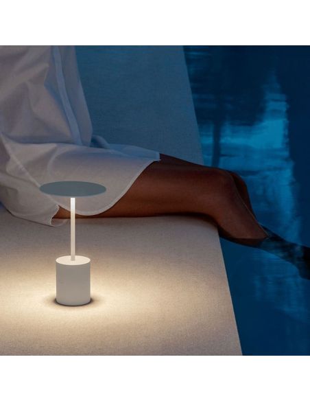 Lámpara LED de mesa portátil YORU recargable, colores - 2700K, 400Lm, 2.6W ambiente, interior y exterior