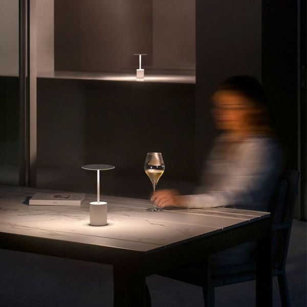 Lámpara LED de mesa portátil YORU recargable, colores - 2700K, 400Lm, 2.6W ambiente, interior y exterior