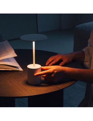 Candeeiro de mesa LED portátil recarregável YORU, cores - 2700K, 400Lm, 2,6W ambiente, interior e exterior