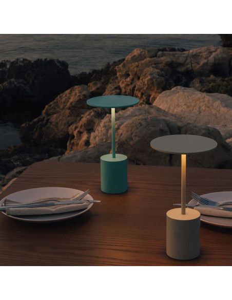 Candeeiro de mesa LED portátil recarregável YORU, cores - 2700K, 400Lm, 2,6W ambiente, interior e exterior