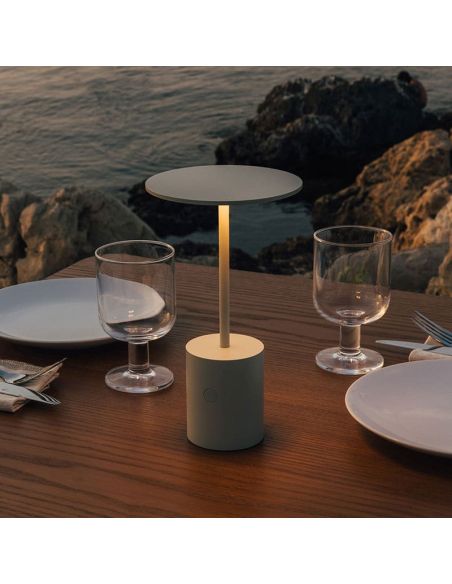 Lampe de table LED portable rechargeable YORU, couleurs - 2700K, 400Lm, 2,6W ambiante, intérieure et extérieure