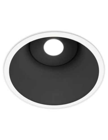 Downlight LED Redondo Rebaixado Lex Eco 1 Ouro Branco Fosco Preto Cinza Laranja Ambiente Decorativo Exclusivo | leonleds