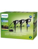 Pack 3 unités. Spot extérieur à LED LV Spot Garden Link avec câble et prise 8719514477353 | LéonLeds