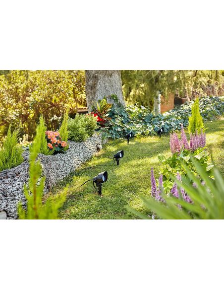 Pacote 3 Unidades. Refletor LED para estaca externa LV Spot Garden Link com cabo e plugue 8719514477353 | LeonLeds