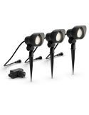 Pack 3 unités. Spot extérieur à LED LV Spot Garden Link avec câble et prise 8719514477353 | LéonLeds