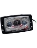 Faro LED rectangular empotrable Delantero con Luz de Carretera, Luz de Cruce, Posición y Luz Diurna | LeonLeds