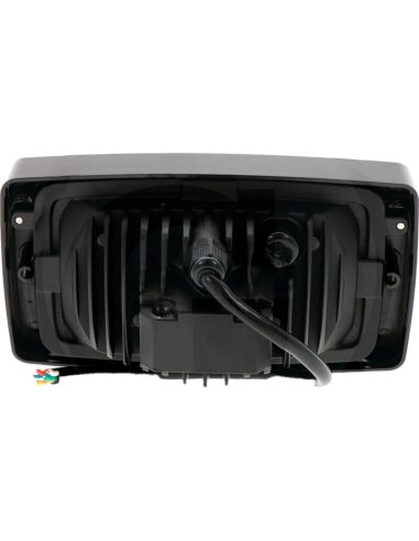 Farol frontal retangular embutido em LED com farol alto, farol baixo, posição e luz diurna | LeonLeds