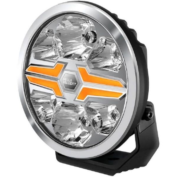 Phare LED rond longue portée homologué 7" Feu de position blanc et orange R10 ECE-R149 et ECE-R148 25 Hella | LeonLeds