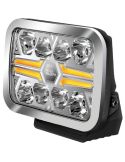 Faro LED rectangular Homologado 9" Luz de Posición Blanca y Ambar y Largo Alcance R10 ECE-R149 y ECE-R148 25 Puntos Hella
