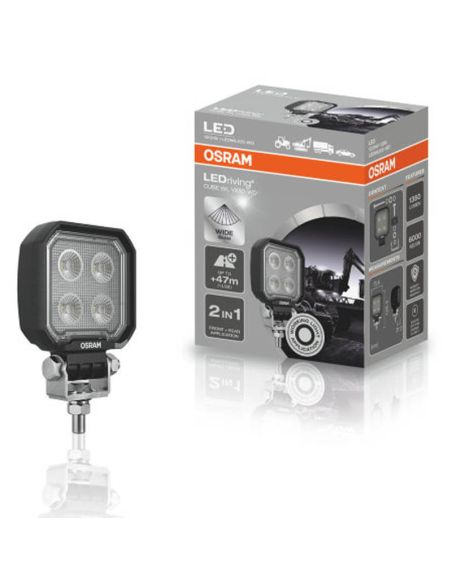 Faro de trabajo cuadrado LED mini 12V 24V 1.350Lm y 12W ECE R10 y ECE R148 VX80-WD Osram | LeonLeds