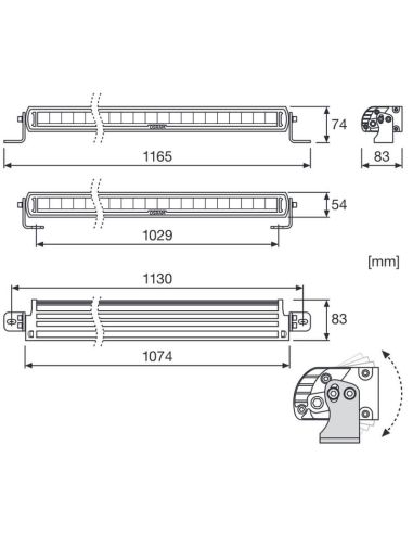 Barre LED 107,4Cm FX1000-CB SM GEN 2...