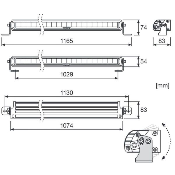 Barra LED 107,4Cm FX1000-CB SM GEN 2...