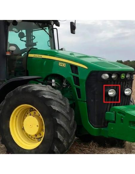 Farol LED oval embutido John Deere 7020 7030 8020 8030 e série R Agropar | LeonLeds