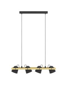 Candeeiro de teto com 4 focos conectados Hornwood-Z Led Integrado RGB+TW 2.200Lm Eglo | LeonLeds