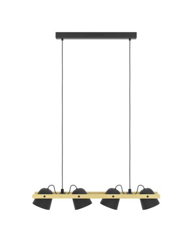 Lámpara de techo con 4 focos conectada Hornwood-Z Led Integrado RGB+TW 2.200Lm Eglo | LeonLeds