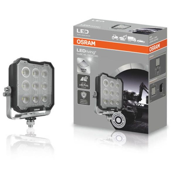 Faro LED cuadrado potente 3000Lm 30W 12V 24V ECE R10 y ECE R148 VX125-WD LEDWL108-WD Marcha Atras | LeonLeds