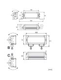 Dimensiones Barra LED largo alcance pequeña LEDriving LightBar VX180-SP DR 16,8Cm LEDDL123-SP DR 2.100Lm Osram | LeonLeds